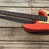 Danocaster P-Style Electric Bass in  Faded Fiesta Red