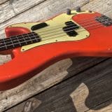 Danocaster P-Style Electric Bass in  Faded Fiesta Red