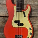 Danocaster P-Style Electric Bass in  Faded Fiesta Red