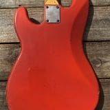 Danocaster P-Style Electric Bass in  Faded Fiesta Red
