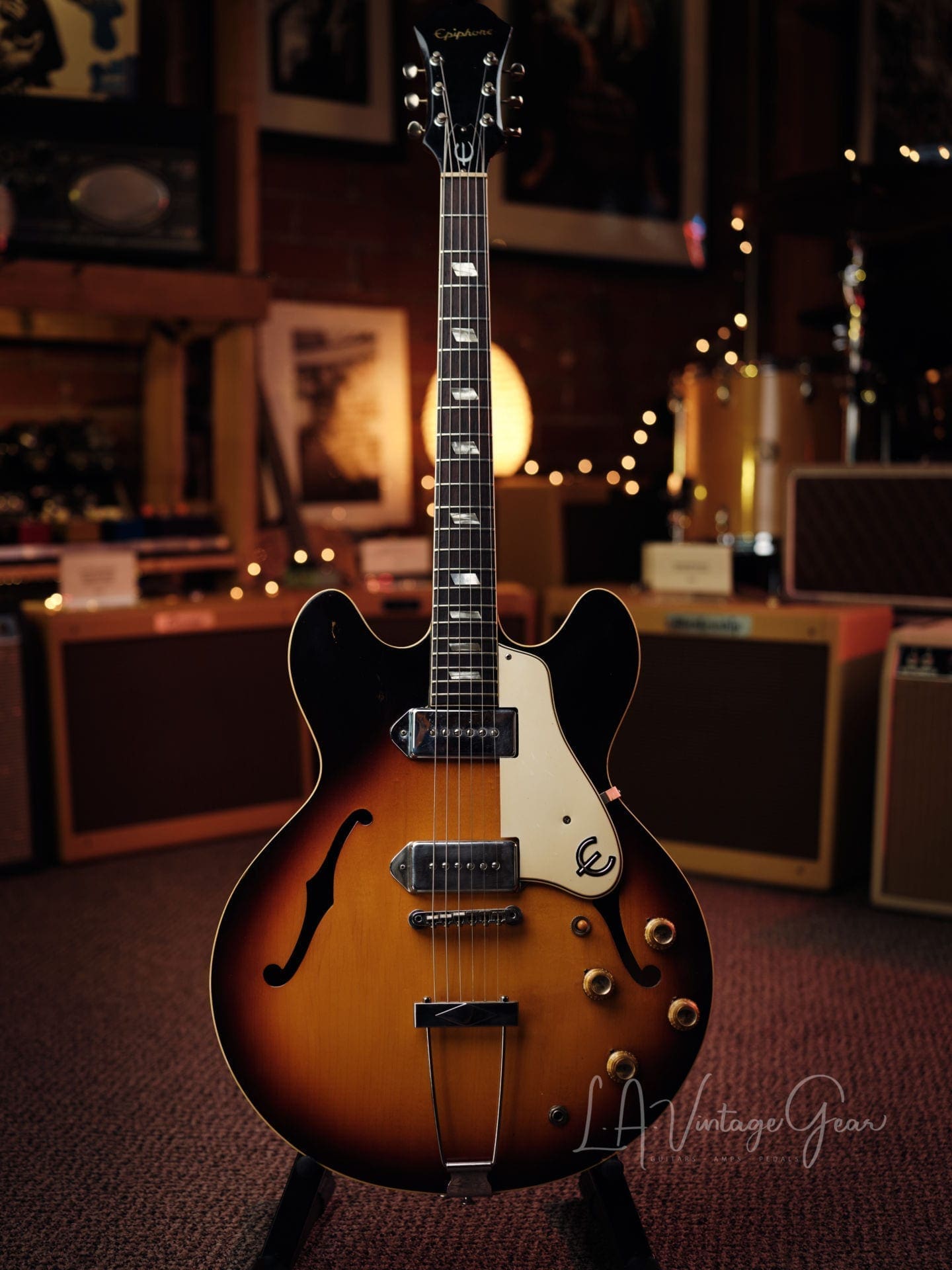 Epiphone Vintage 1965 Casino Electric Guitar - Dark Sunburst Finish - Owners Personal Beatle Guitar