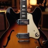 Epiphone Vintage 1965 Casino Electric Guitar – Dark Sunburst Finish – Owners Personal Beatle Guitar