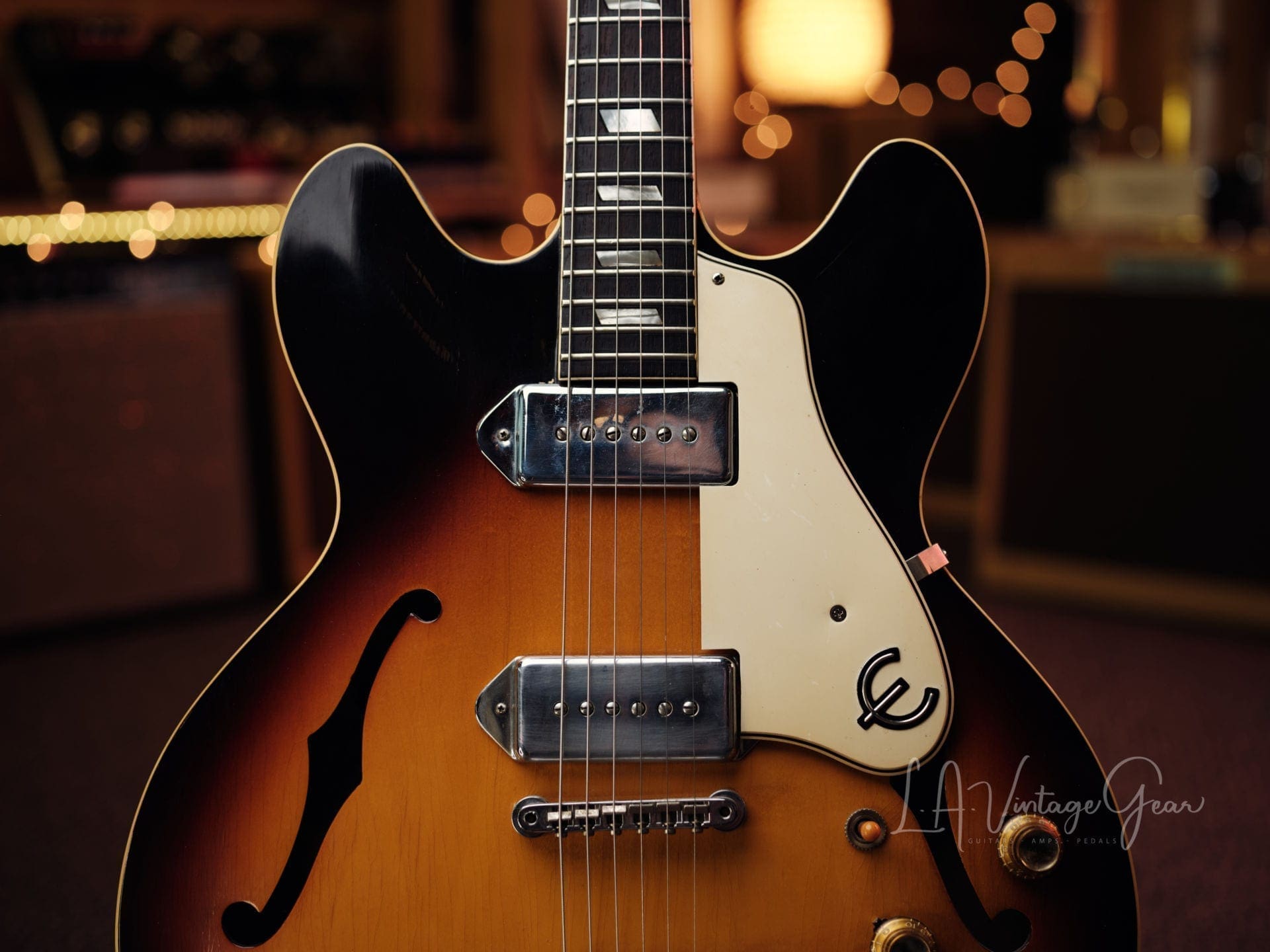 Epiphone Vintage 1965 Casino Electric Guitar - Dark Sunburst Finish - Owners Personal Beatle Guitar - Image 4