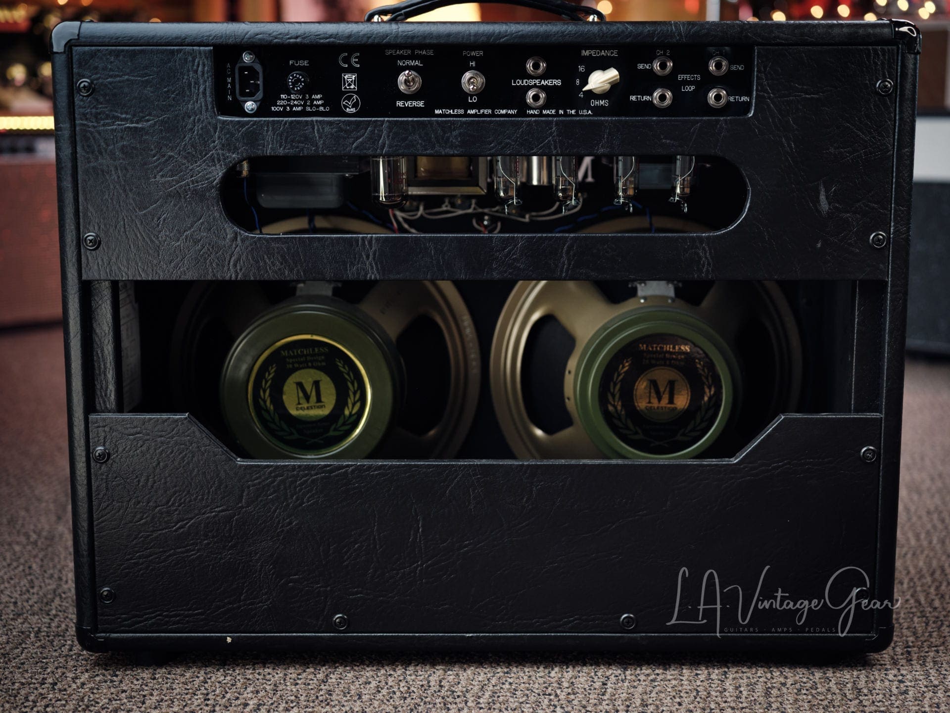 Matchless DC-30 Combo Guitar Amplifier in Black Tolex (2019) - Studio Used Only - Great Amp - Image 6