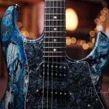 Tyler ‘ Black & Blue Shmear’ S-Style Electric Guitar in HSH Pup Configuration – Brand New!