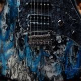 Tyler ‘ Black & Blue Shmear’ S-Style Electric Guitar in HSH Pup Configuration – Brand New!