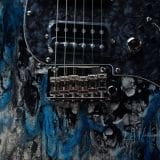 Tyler ‘ Black & Blue Shmear’ S-Style Electric Guitar in HSH Pup Configuration – Brand New!