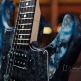 Tyler ‘ Black & Blue Shmear’ S-Style Electric Guitar in HSH Pup Configuration – Brand New!
