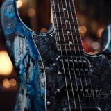 Tyler ‘ Black & Blue Shmear’ S-Style Electric Guitar in HSH Pup Configuration – Brand New!