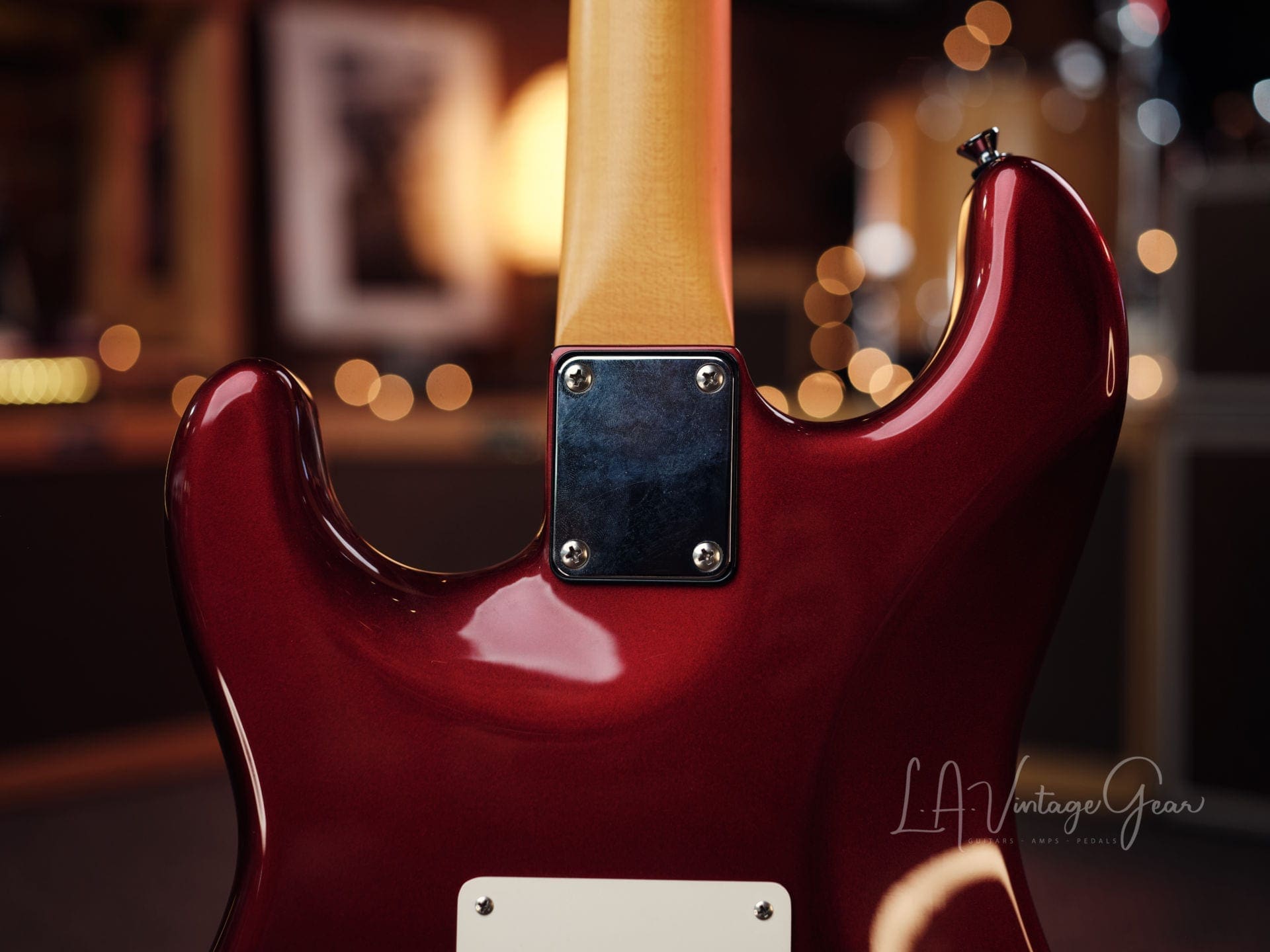 Tyler S-Style "Hot Poop" Electric Guitar in Candy Apple Red - Signed by Mike Landau - Image 7