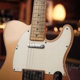 Danocaster Double Bound Single Cut Electric Guitar – in a Faded Out Candy Apple Finish!