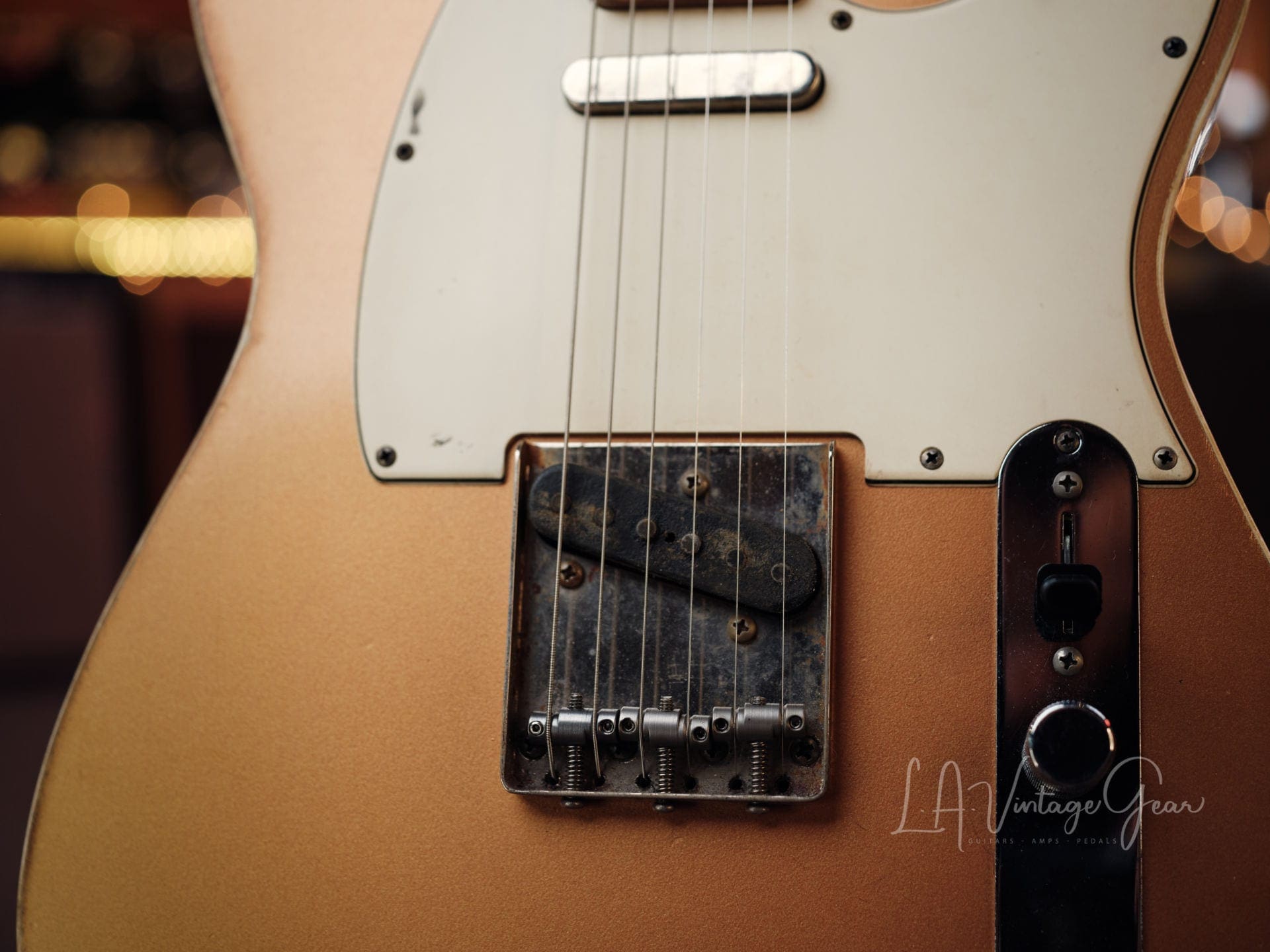 Danocaster Double Bound Single Cut Electric Guitar - in a Faded Out Candy Apple Finish! - Image 4