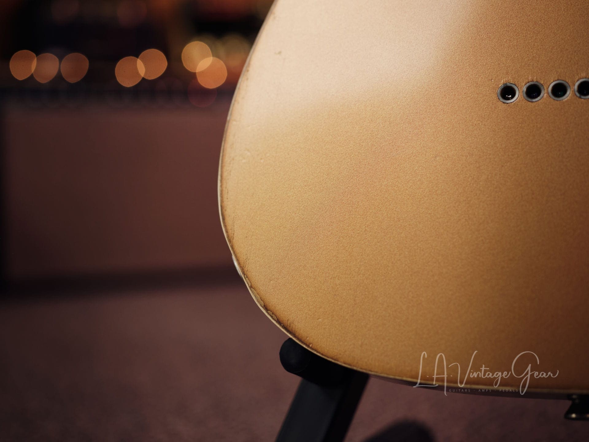 Danocaster Double Bound Single Cut Electric Guitar - in a Faded Out Candy Apple Finish! - Image 8