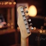 Danocaster Double Bound Single Cut Electric Guitar – in a Faded Out Candy Apple Finish!