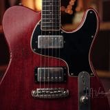 Shabat ‘Lion Special’ T-Style Electric Guitar – Cherry Mahogany Finish!