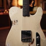 Shabat ‘Lion’ T-Style Electric Guitar – Vintage White Finish – Pine Body and Lollar J Street Pickups!