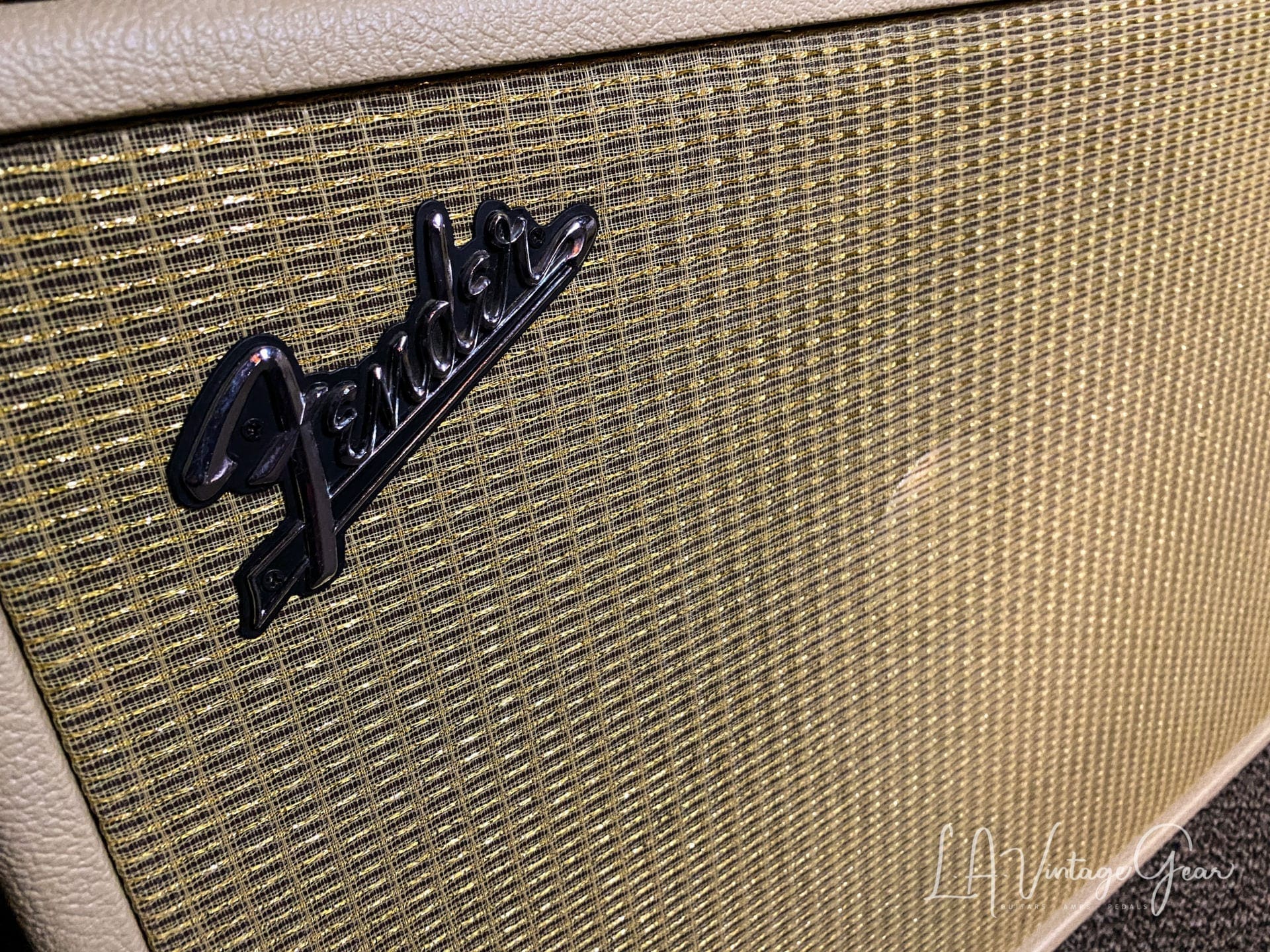 Fender 1963 Blonde Showman Head & 1x12 Cab with Lansing Speaker & Tone Ring - Image 4