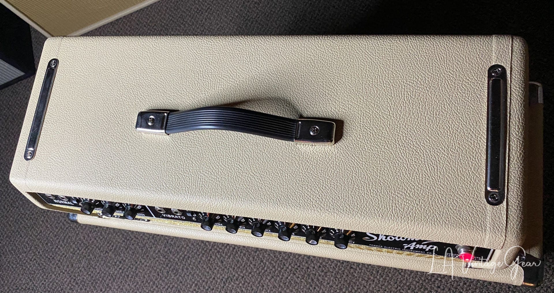 Fender 1963 Blonde Showman Head & 1x12 Cab with Lansing Speaker & Tone Ring - Image 9