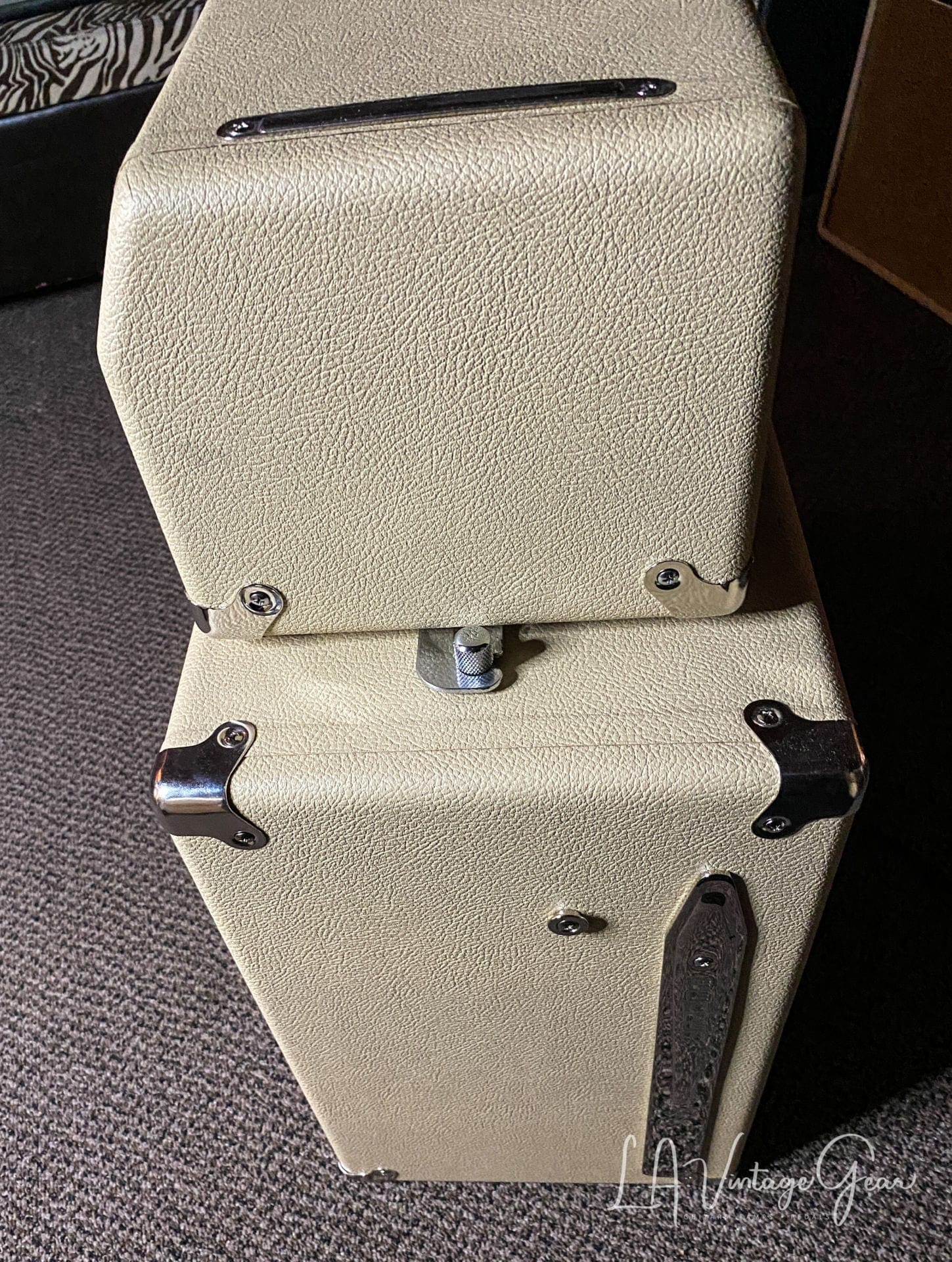 Fender 1963 Blonde Showman Head & 1x12 Cab with Lansing Speaker & Tone Ring - Image 10