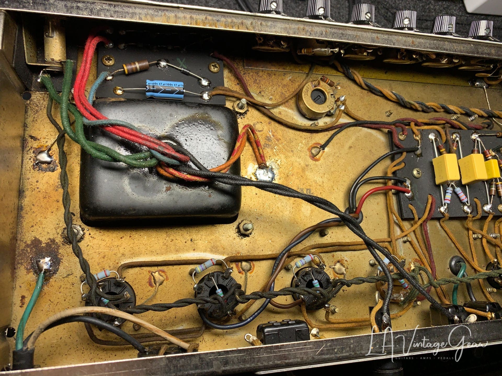 Fender 1963 Blonde Showman Head & 1x12 Cab with Lansing Speaker & Tone Ring - Image 14