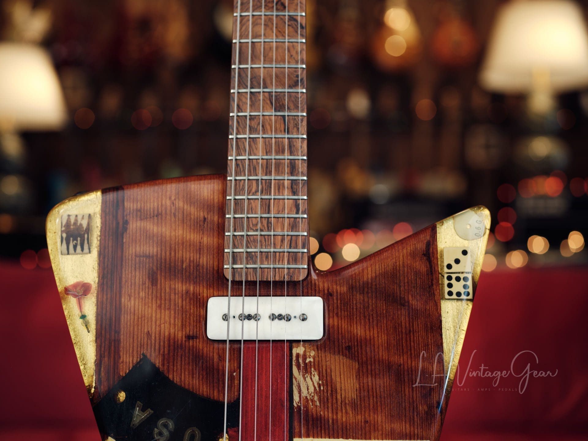 Michael Spalt Resin Top Guitar with Bigsby! Owned By R. Bogner - Image 5