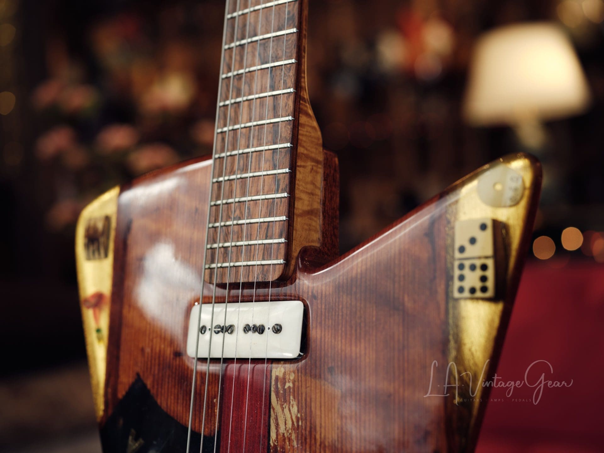 Michael Spalt Resin Top Guitar with Bigsby! Owned By R. Bogner - Image 6