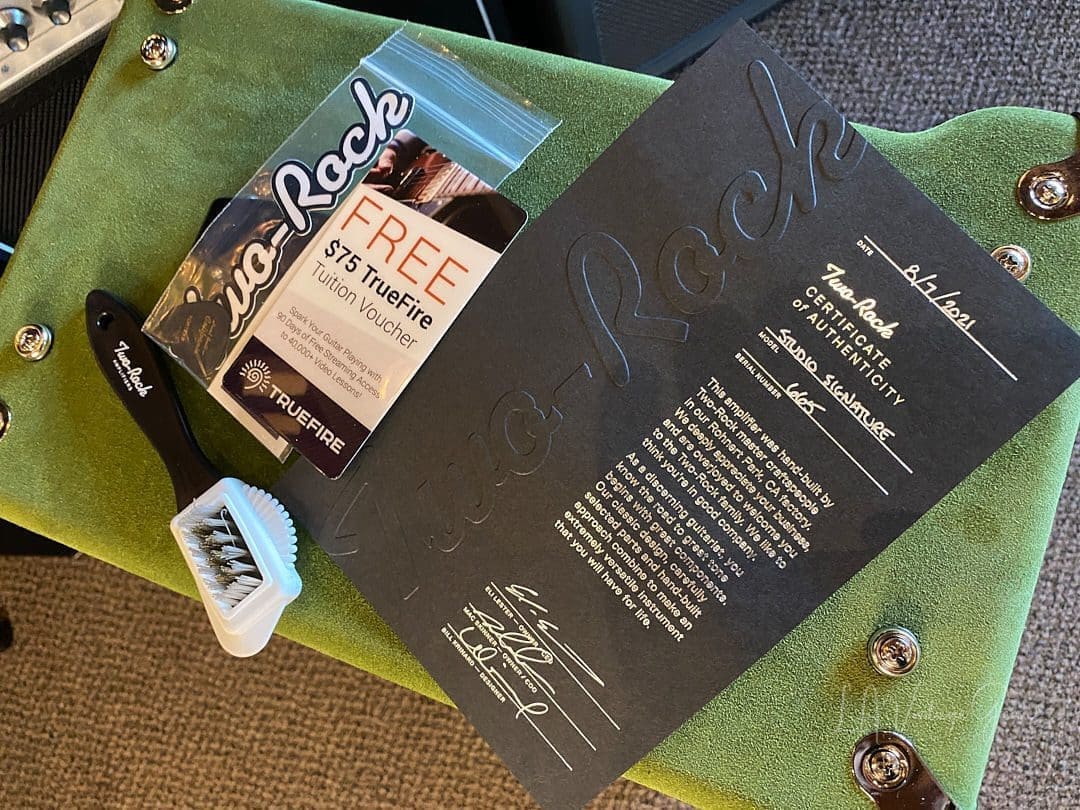 (Pre-Order) Two Rock Studio Signature Head & 1x12 Cab - in Different Suede Finishes - Image 8