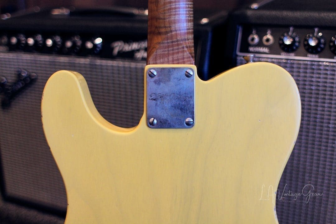 Xotic XTC-1 T-Style Lightly Relic'd Electric Guitar-Butterscotch Blackguard-Roasted Flame Maple Neck #2331 - Image 10