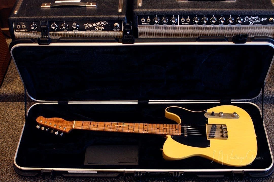 Xotic XTC-1 T-Style Lightly Relic'd Electric Guitar-Butterscotch Blackguard-Roasted Flame Maple Neck #2331 - Image 15