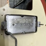 Danocaster Single Cut Double Bound T-Style Electric Guitar in Faded Candy Apple Red – With Foilbucker Neck Pickup!