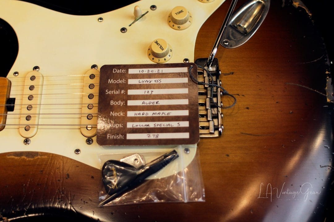 Shabat Lynx S-Style 2T Sunburst Electric Guitar #124 - Alder Body & Lollar Special S Pickups! - Image 21