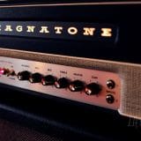 Magnatone Super 15 Tube Amplifier Head – Black Tolex – 15 Watts & In Mint Condition with Vinyl Cover!