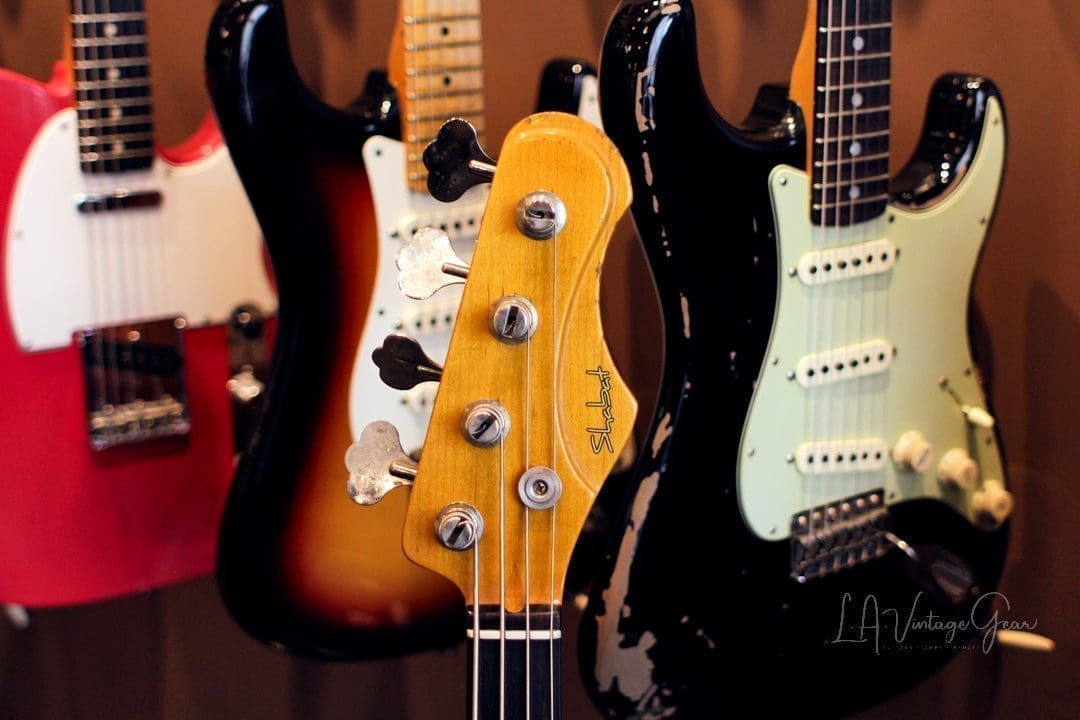 Shabat Panther Relic'd Electric Bass Guitar - Vintage White Finish & Alder Body - Image 17