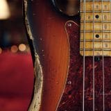 Shabat Panther Electric P-Style Relic’d Bass Guitar – 3T Sunburst Finish & Swamp Ash Body