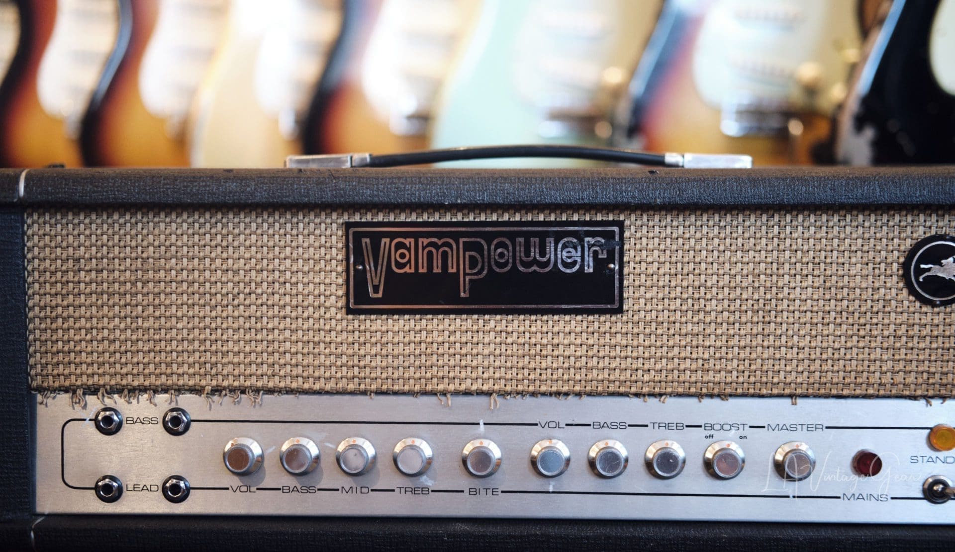 Vampower MK1B 100 Watt Guitar Amplifier Head - Vintage 1970's & Rare! - Image 4