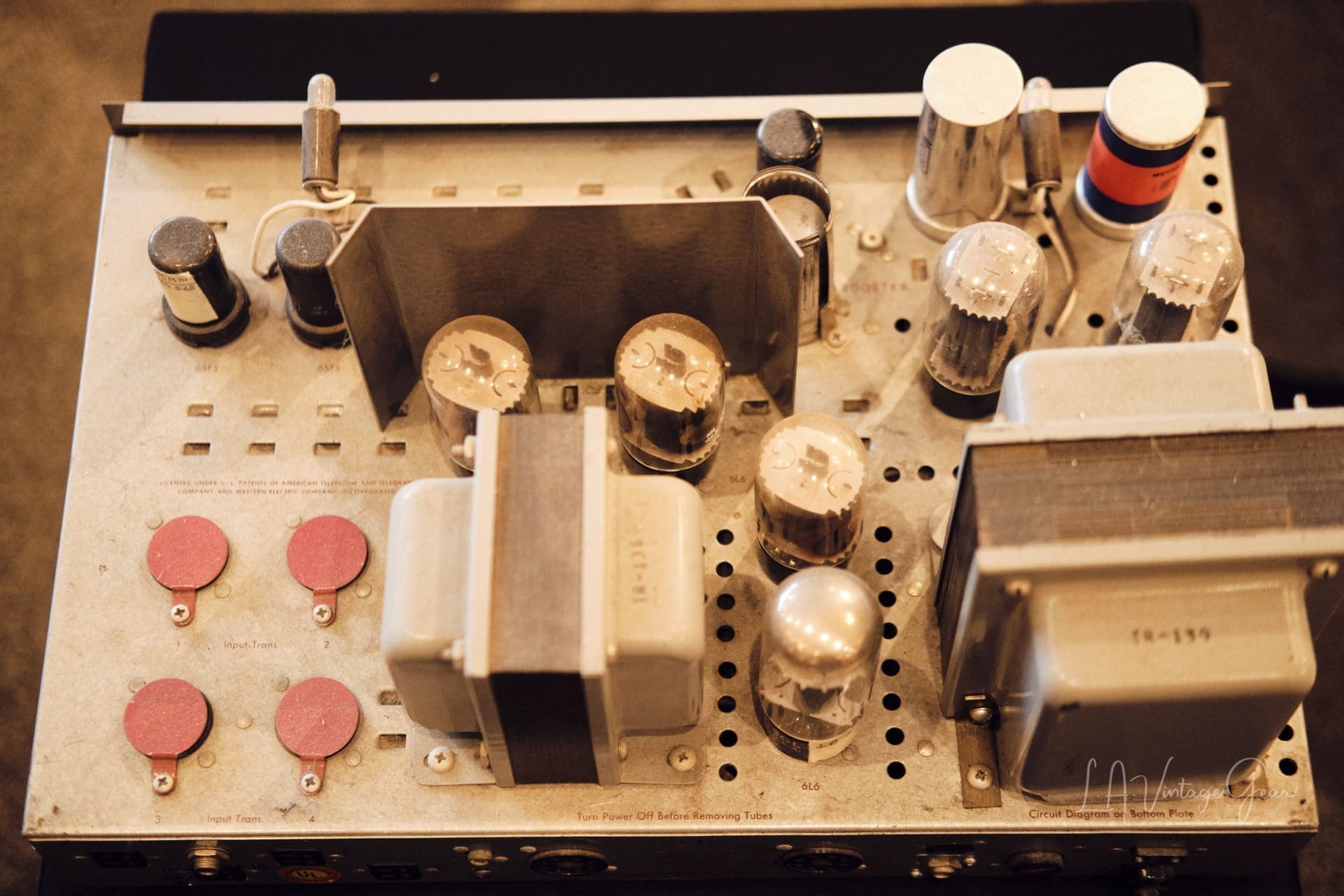 Newcomb H-50 Guitar Amp Head - 50 Watt Vintage Tube Amp PA Conversion with 6L6 Tubes! - Image 3