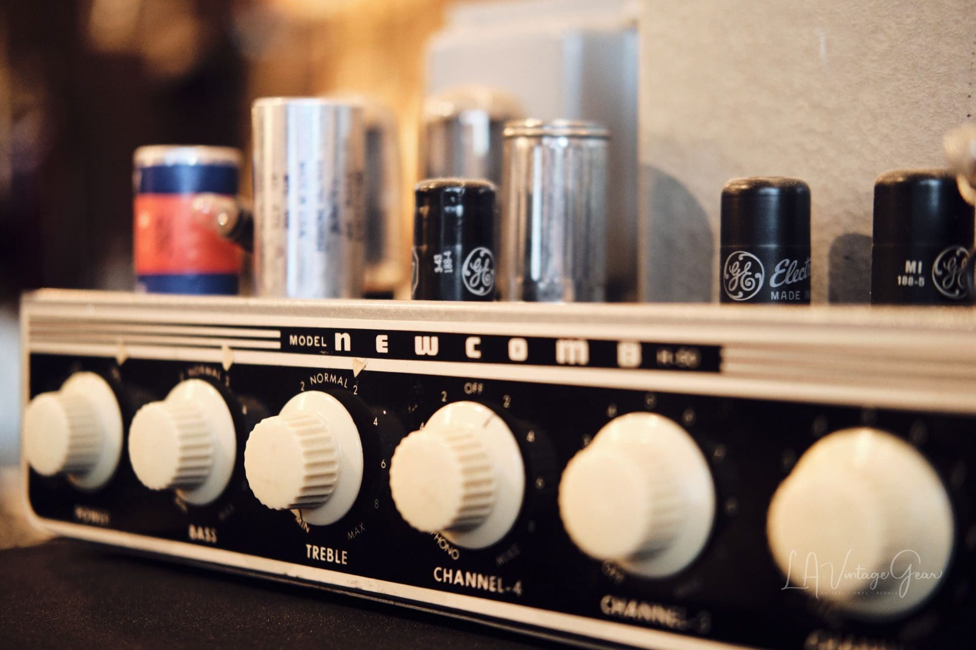 Newcomb H-50 Guitar Amp Head - 50 Watt Vintage Tube Amp PA Conversion with 6L6 Tubes! - Image 8