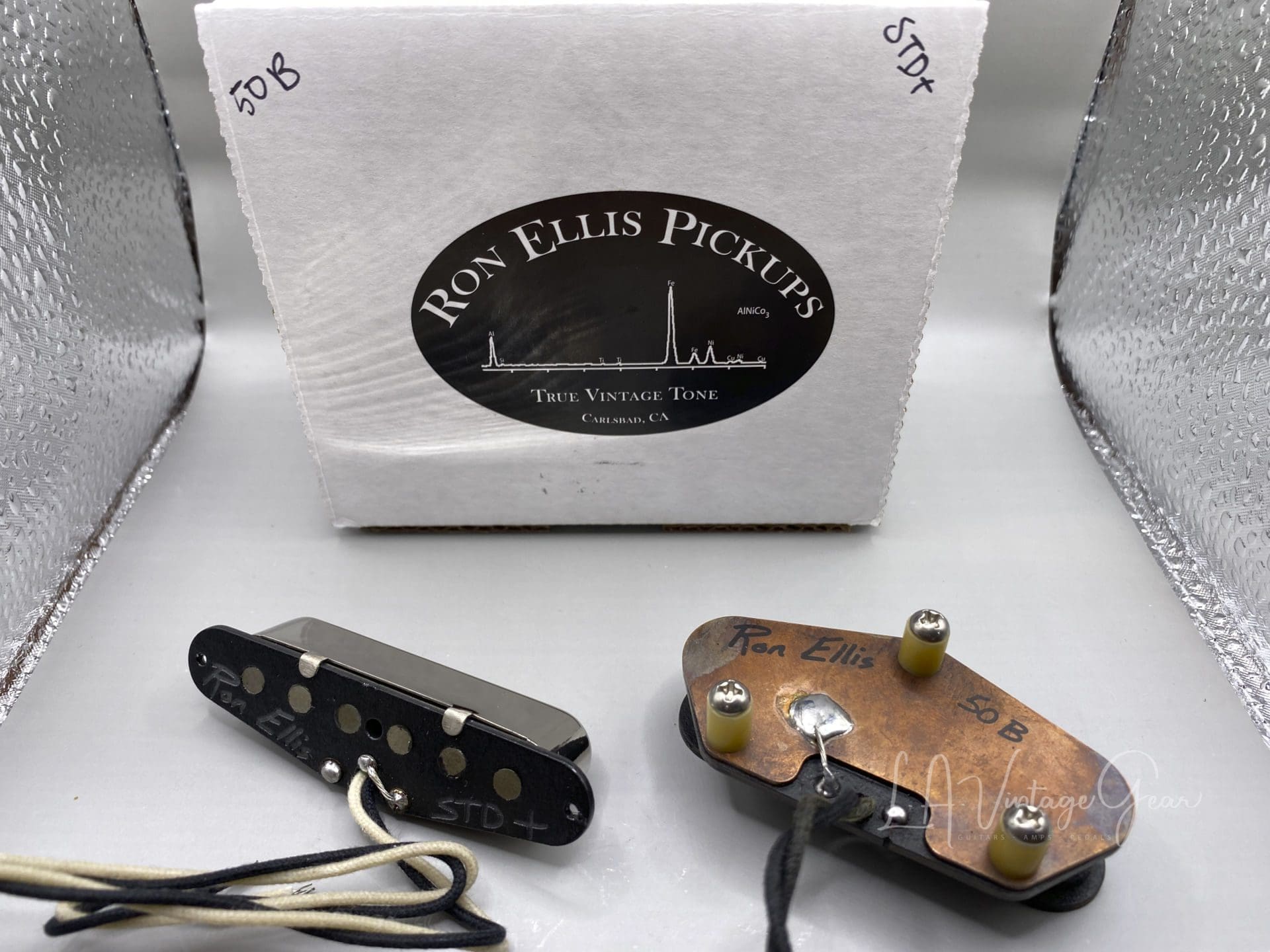 Ron Ellis 50B Standard Plus T-Style Electric Guitar Pickups Set - Blackguard Era Tones! - Image 2