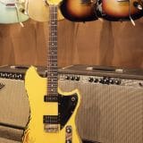 Novo ‘Voltur’ Offset Style Electric Guitar –  Yellow over  ’64 Sunburst with Lollar &  Lindy Fralin Pickups!
