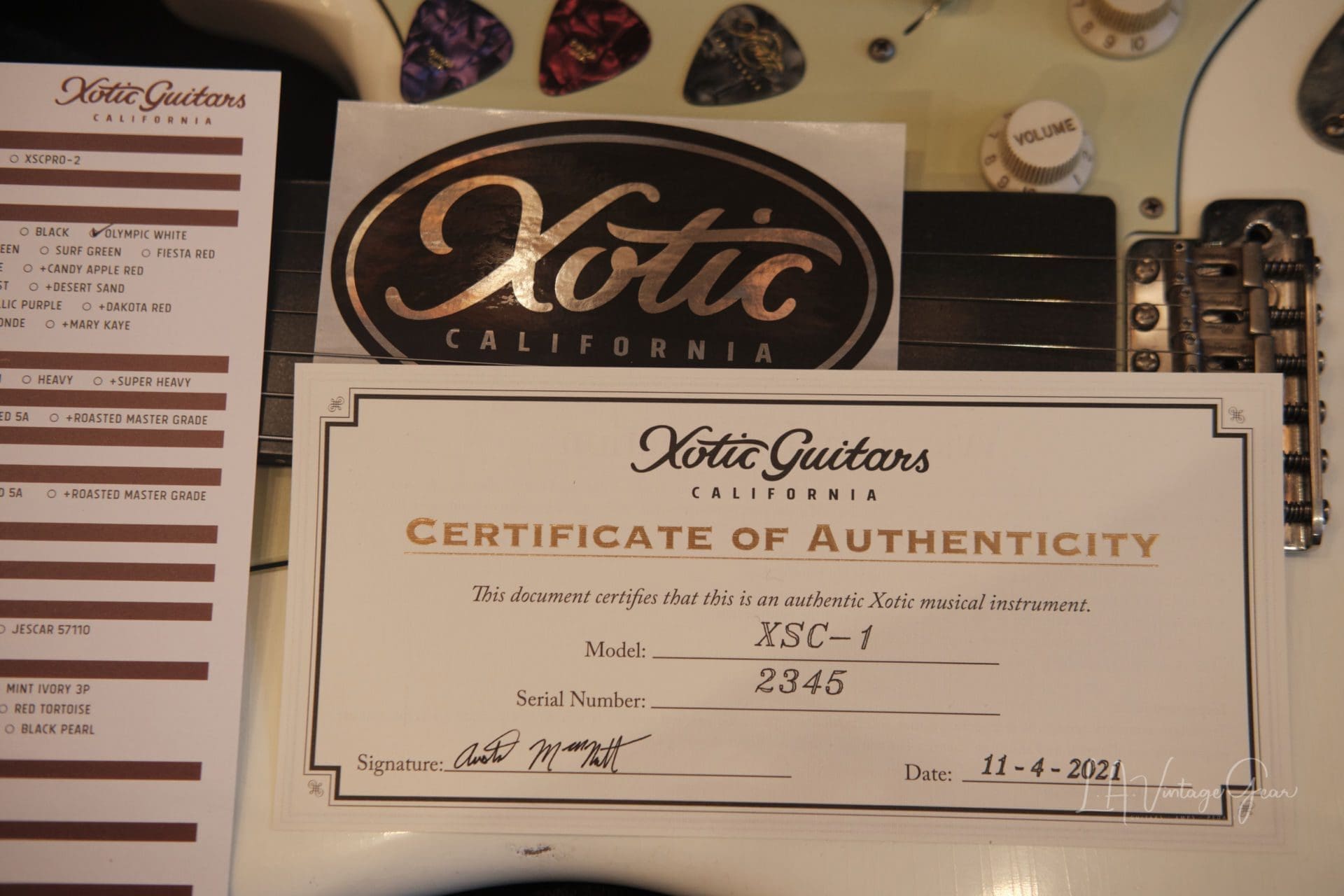 Xotic XSC1 S-Style Electric Guitar - Olympic White Finish #2345 - Image 17