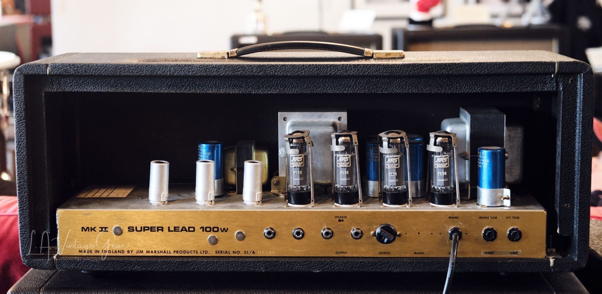 Marshall 1976 MKII Super Lead 100 Amplifier Head - in Black Tolex & All Original! - Image 2