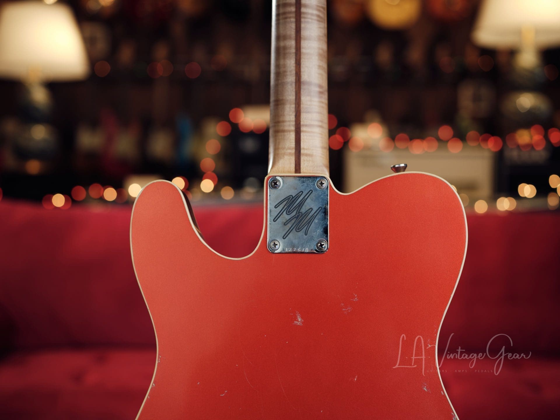 Mario Martin Model T Beast- Double Bound Electric Guitar - Candy Apple Red Finish & Paulownia Body! Light Relic! - Image 10