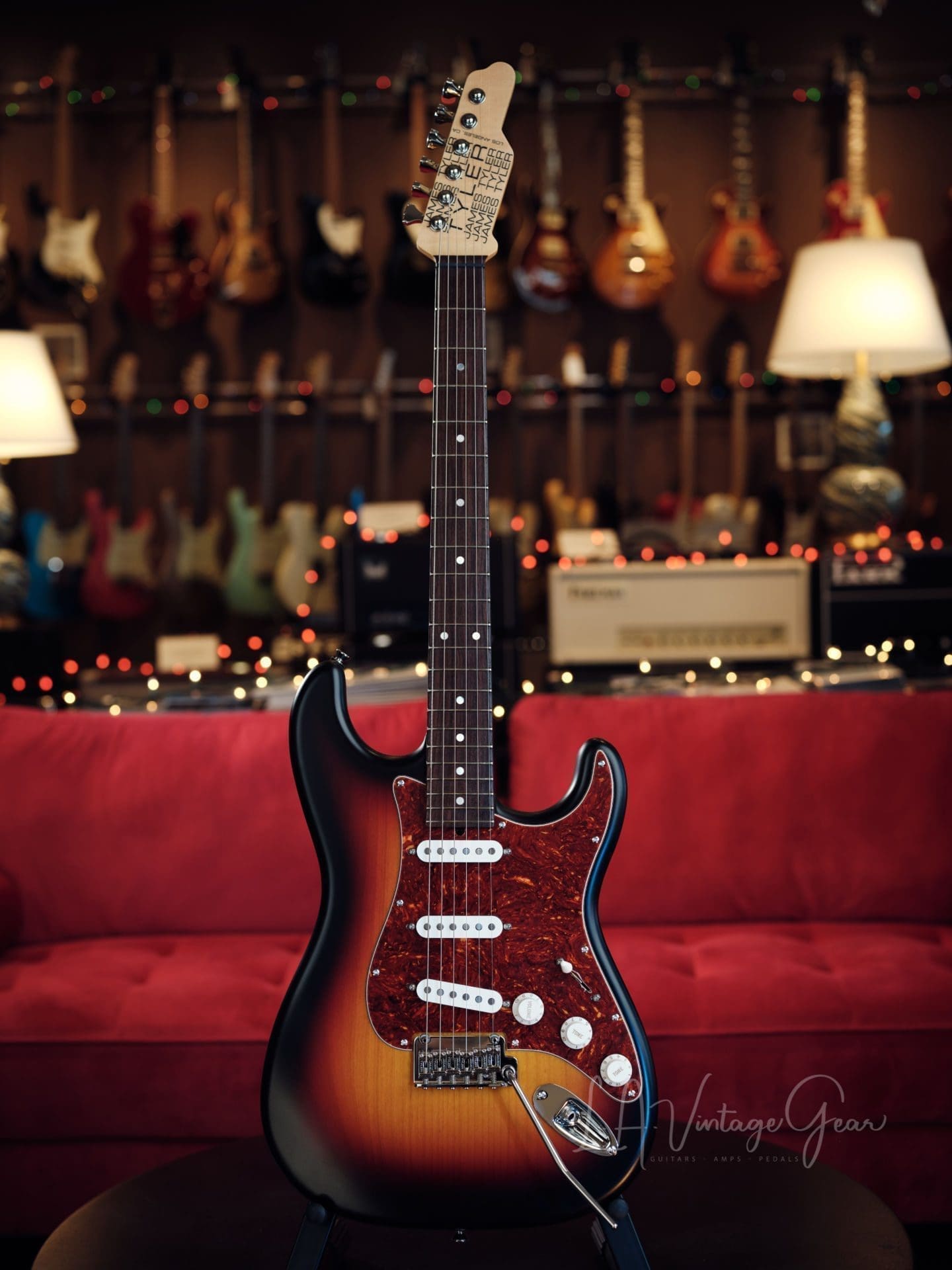 James Tyler ' Classic ' S-Style Electric Guitar - Semi Gloss Sunburst Finish - Brand New Build
