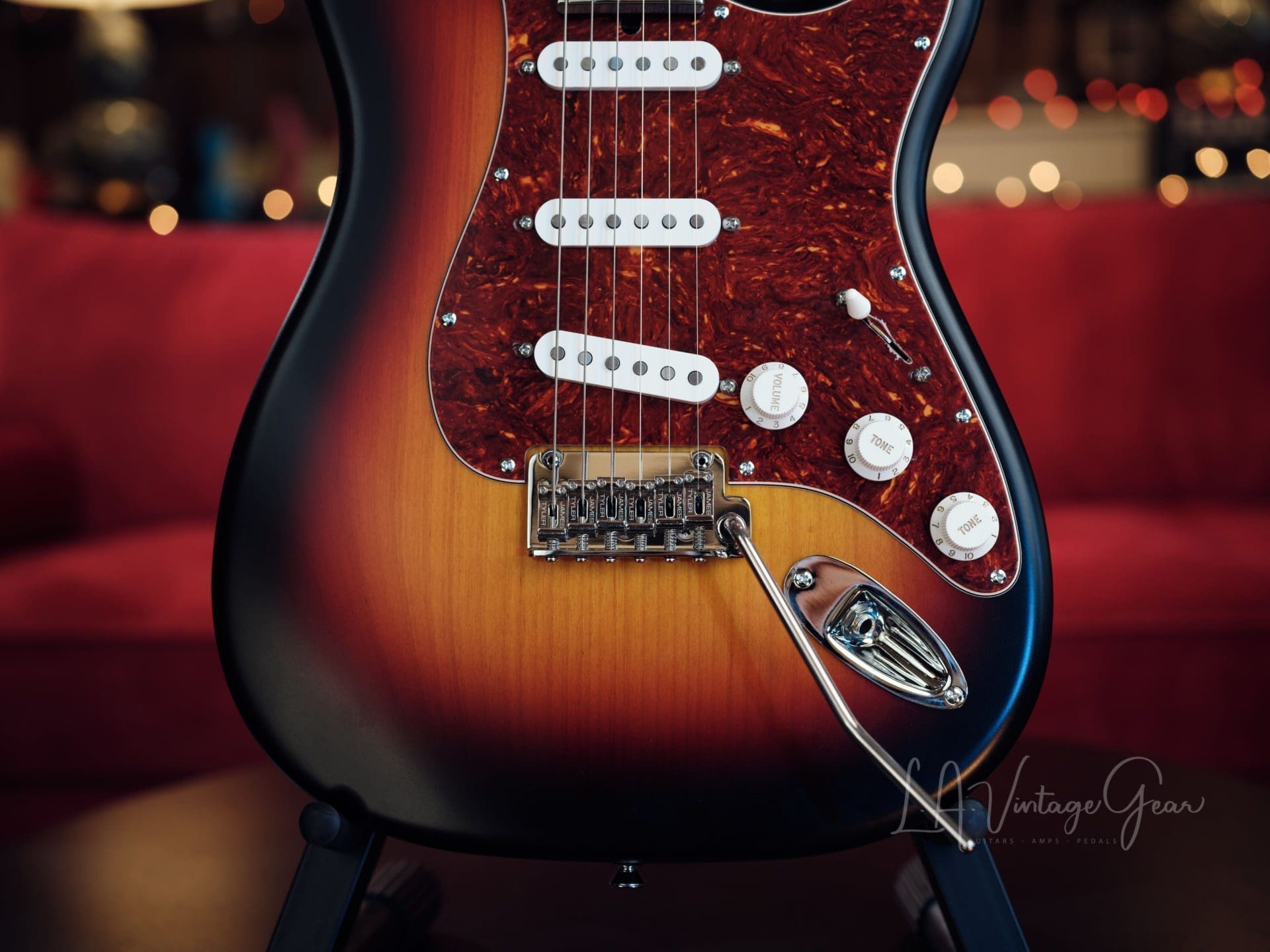 James Tyler ' Classic ' S-Style Electric Guitar - Semi Gloss Sunburst Finish - Brand New Build - Image 7