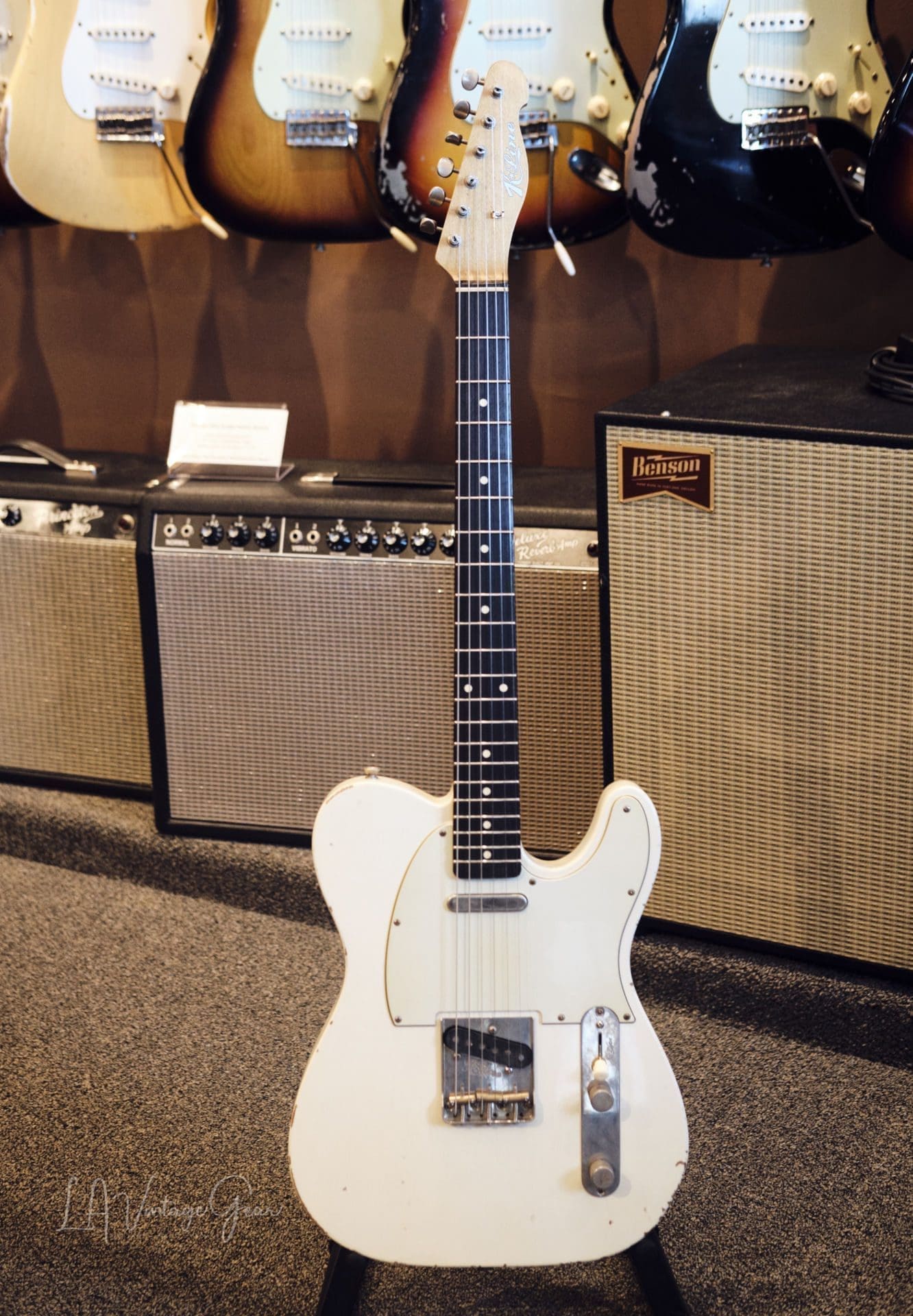 K-Line Truxton T-Style Electric Guitar in Olympic White #020148 - Brand New Build !