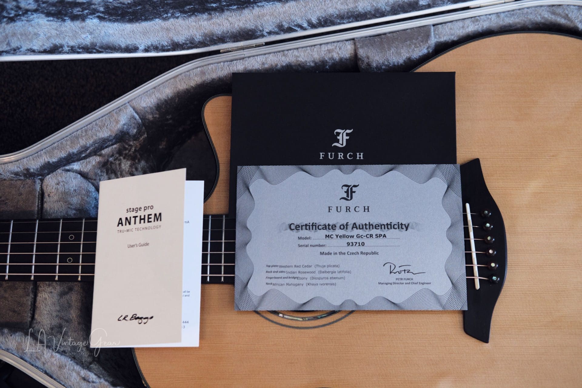 Furch 'Yellow Masters Choice' Acoustic Guitar with LR Baggs Pickup - GC-CR Model Cedar Top - MINT CONDITION! - Image 23