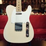 L.A. Vintage Gear Proprietary Single Cut T-Style Electric Guitar in Nicotine Blonde with a Maple Neck – Brand New!