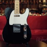L.A. Vintage Gear Proprietary Single Cut T-Style Electric Guitar in Classic Black Finish with Maple Neck – Brand New !