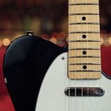 L.A. Vintage Gear Proprietary Single Cut T-Style Electric Guitar in Classic Black Finish with Maple Neck – Brand New !