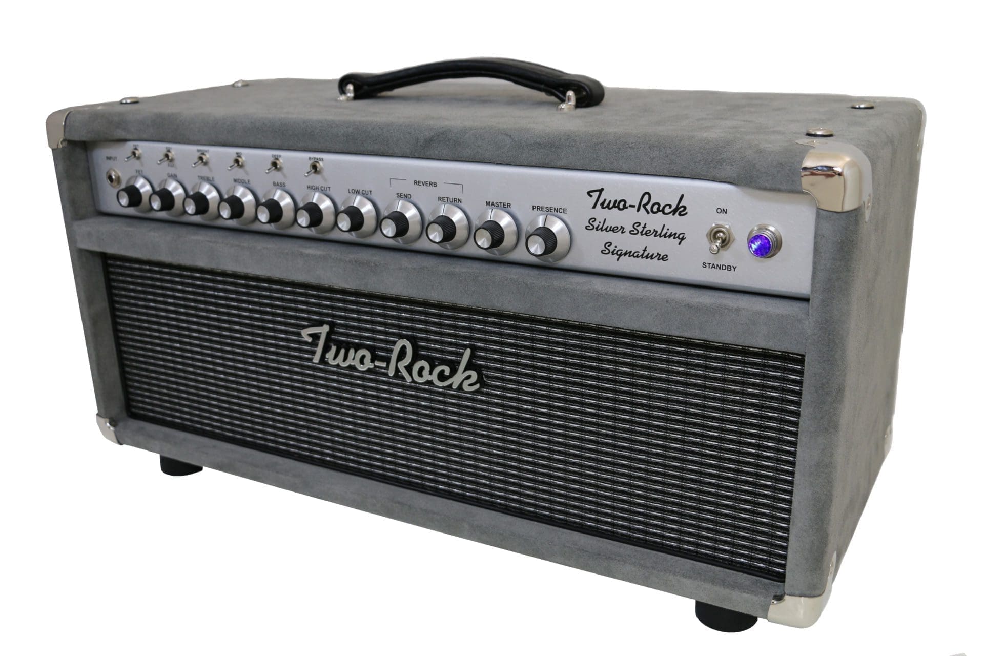 (Pre-Order) Two Rock Silver Sterling 100 Watt Head - In a Variety of Suede Finishes!
